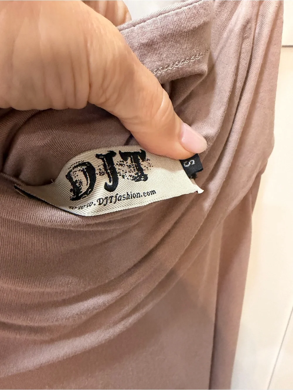 Flowing Midi Skirt in Taupe